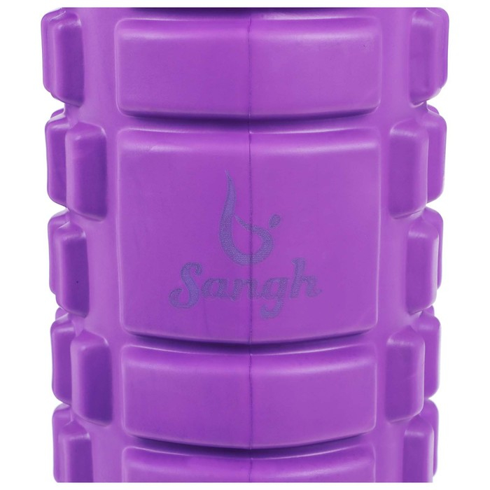 Ролик массажный Sangh, 45х14 см, цвет фиолетовый Ролик массажный Sangh, 45х14 см, цвет фиолетовый