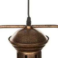 Светильник подвесной BayerLux William, 1&times;40 Вт, Е27, золотисто-чёрный, 40&times;40&times;35-100 см