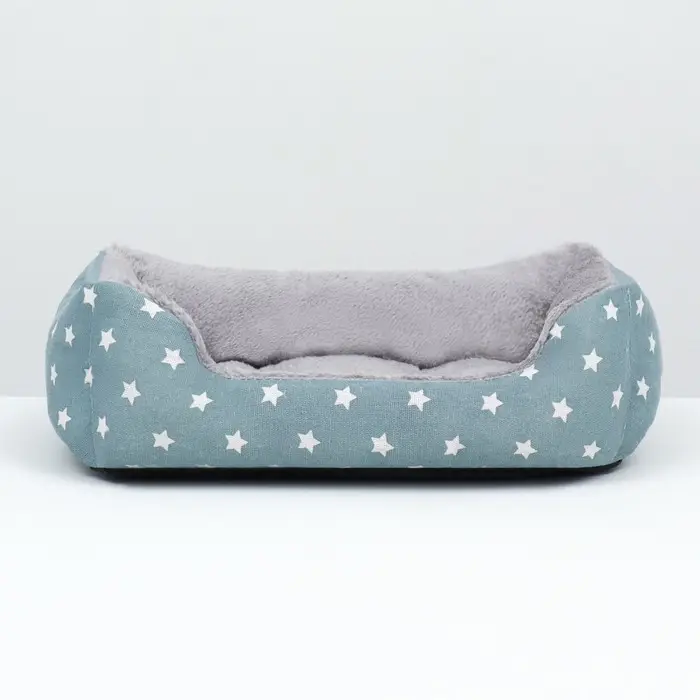 Лежанка для животных  Лежанка для животных "Звезды", 45 х 30 х 15 см, серая