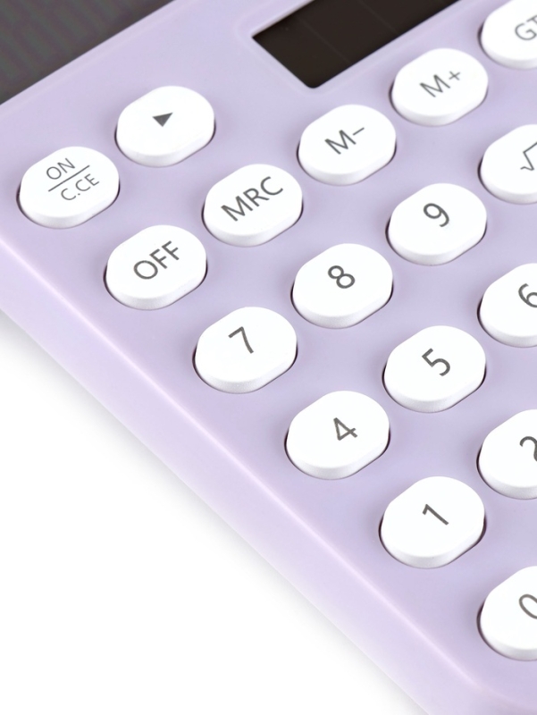 Калькулятор настольный 12-разрядный КК-968, лавандовый Калькулятор настольный 12-разрядный КК-968, лавандовый