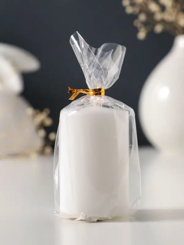 Свеча - цилиндр, 4&times;6 см, 59 г, 6 ч, белый