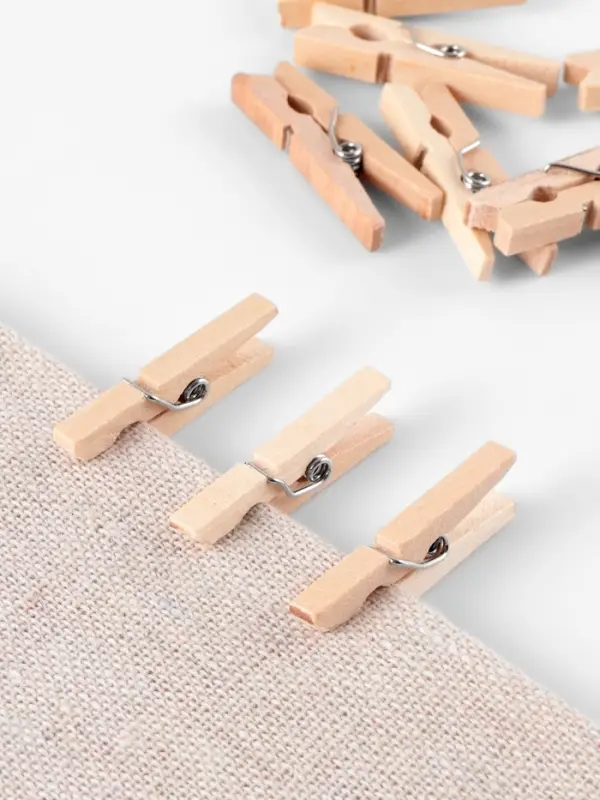 Прищепки для шитья, 3&times;0.5&times;0.3 см, 10 шт., бежевые