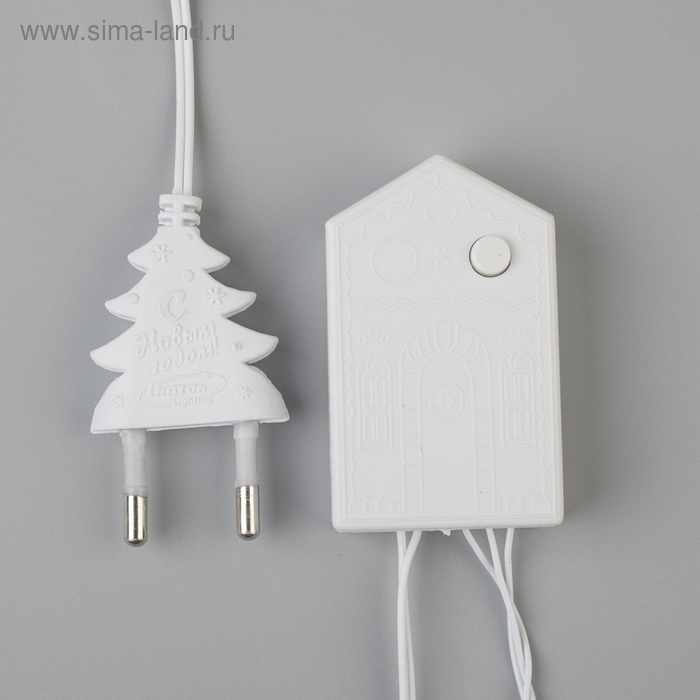 Гирлянда «Нить» 5 м, IP20, белая нить, 50 LED, свечение красное, 8 режимов, 220 В Гирлянда «Нить» 5 м, IP20, белая нить, 50 LED, свечение красное, 8 режимов, 220 В