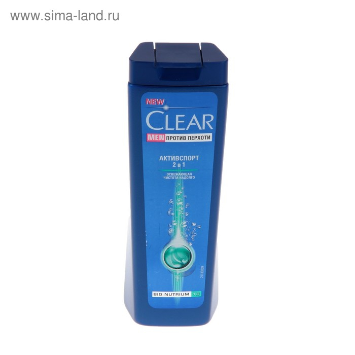 Шампунь и бальзам для волос Clear Men 2 в 1 «Активспорт», 200 мл