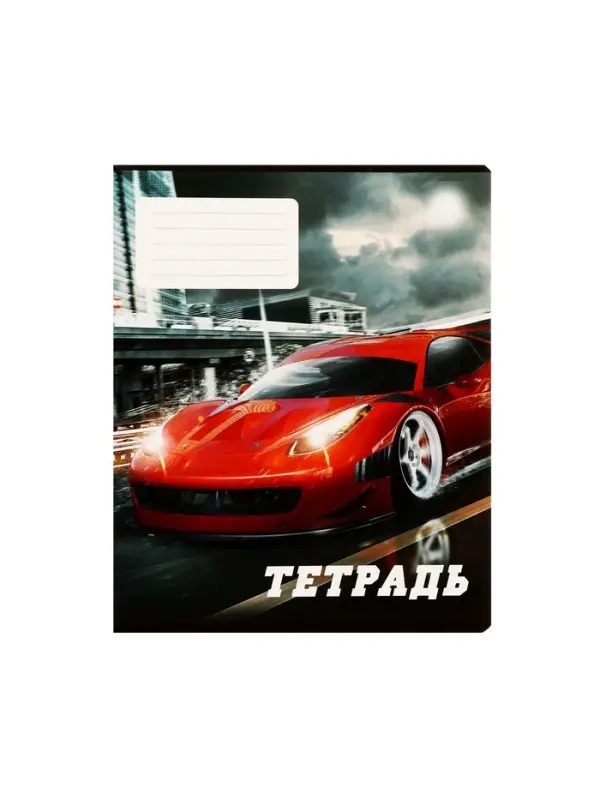 Комплект тетрадей из 10 штук, 24 листа в линию Calligrata "Street racing", обложка мелованный картон, ВД-лак, блок офсет, 5 видов по 2 штуки