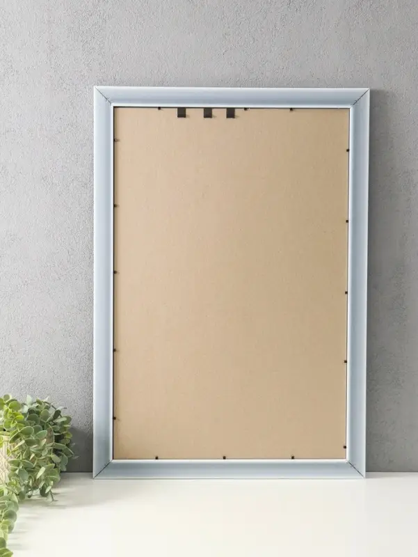 Фоторамка для фото 40х60 см "Luxe Elegance" пластик, серо-голубой, (пластик экран)