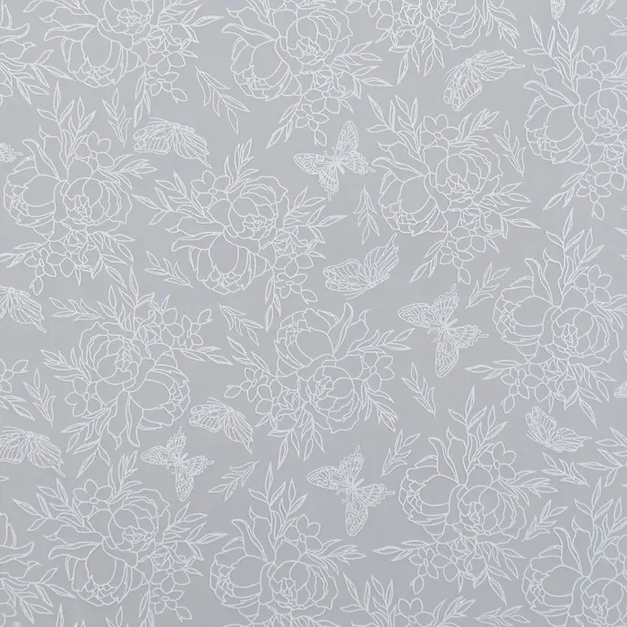 Плёнка для цветов упаковочная матовая «Контурные цветы» 0.7 х 8 м, 40 мкм Плёнка для цветов упаковочная матовая «Контурные цветы» 0.7 х 8 м, 40 мкм