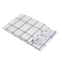 Шторка для ванной тм VETTA Квадро, ПЕВА 60г/м2, 180x200см, белый цвет