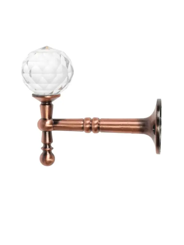 Крючок - держатель для штор на стену CAPPIO KS043, металлический, цвет медь, 2 шт. Крючок - держатель для штор на стену CAPPIO KS043, металлический, цвет медь, 2 шт.