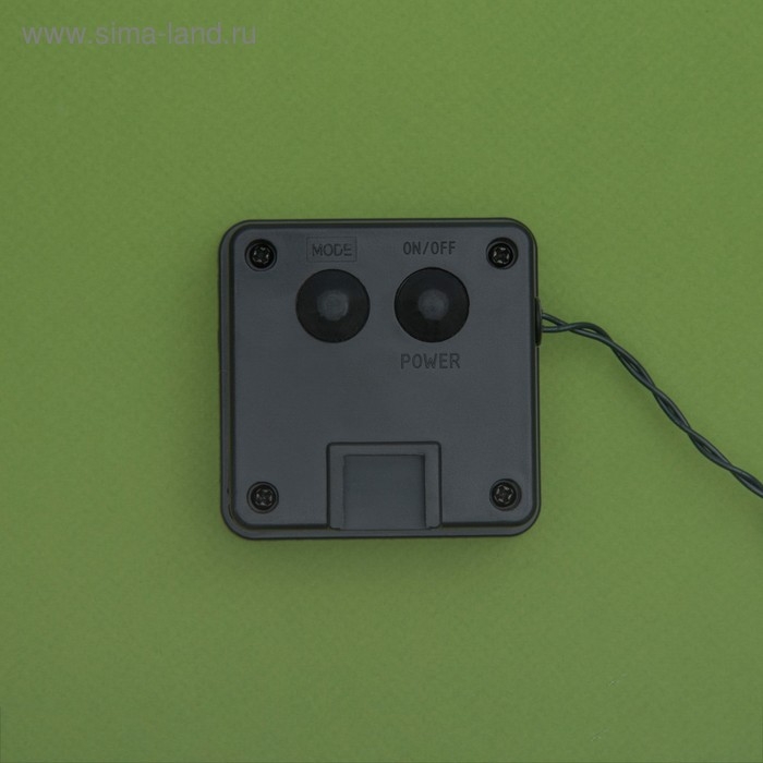 Гирлянда «Нить» 4.5 м с насадками «Шарики», IP44, тёмная нить, 30 LED, свечение красное, 2 режима, солнечная батарея