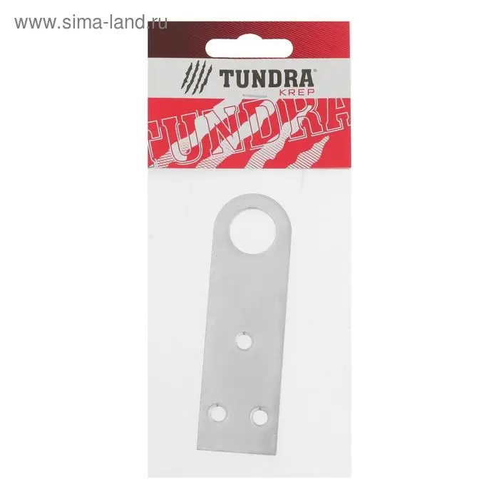 Пробой-ушко ТУНДРА krep, 30х100 мм, цинк, в упаковке 1 шт.