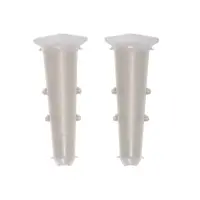 Угол внутренний для плинтуса &laquo;Деконика&raquo;, 85 мм, 2 штуки, цвет 002 светло-серый