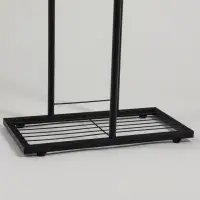 Подставка для цветов Greengo, 4 полки, 43&times;22&times;82 см, напольная, металл, чёрная