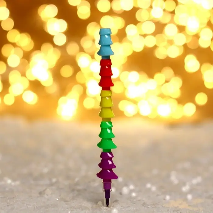 Карандаш восковой «Елочка» 5 цветов Карандаш восковой «Елочка» 5 цветов