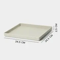 Блюдо сервировочное &laquo;Мрамор&raquo;, 24.5&times;2.5 см, серое