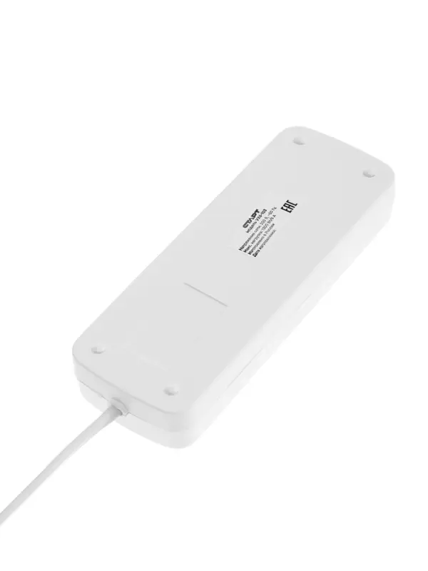 Удлинитель СТАРТ УХ6-103, 3 розетки, 5 м, 6 А, ШВВП, с заземлением, белый