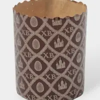 Формы для выпечки кулича бумажные &laquo;ХВ&raquo;, одноразовые, набор 10 шт., 6&times;7.5 см, коричневые