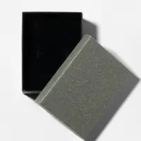 Коробочка подарочная под набор «Лофт», 7×9 см, серая, вставка чёрная