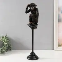 Фигурка полистоун &laquo;Шимпанзе на жёрдочке&raquo;, 10&times;10&times;47.2 см