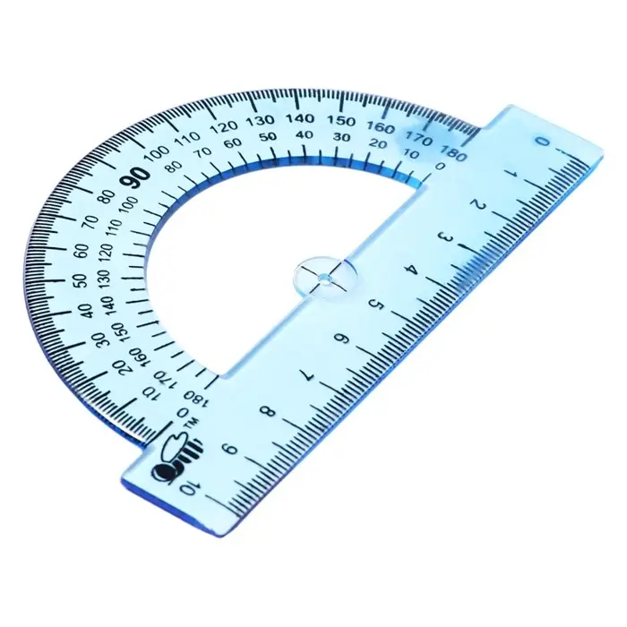 Транспортир 180°/10 см Calligrata, пластиковый, прозрачный, зелёный, МИКС Транспортир 180°/10 см Calligrata, пластиковый, прозрачный, зелёный, МИКС