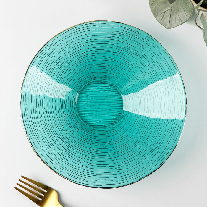 Салатник стеклянный «Фьюжн», 600 мл, 20,5×5,5 см