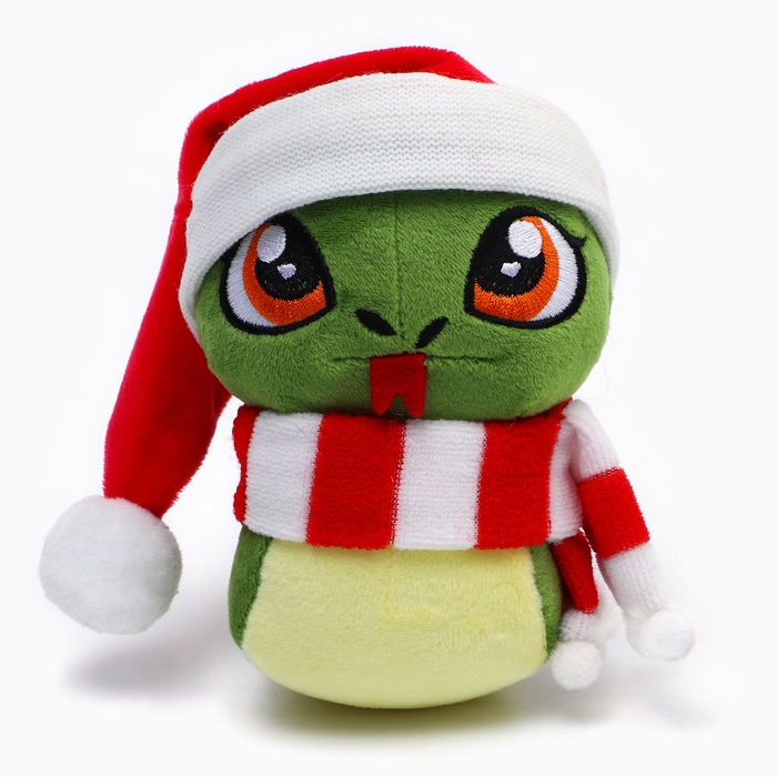 Мягкая игрушка «Змея», в шапке и шарфе Мягкая игрушка «Змея», в шапке и шарфе