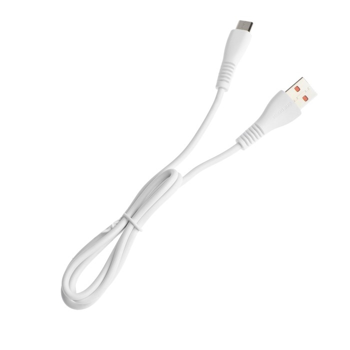 Кабель ONE DEPOT S01T, Type-C - USB, 2.4 А, 1 м, белый Кабель ONE DEPOT S01T, Type-C - USB, 2.4 А, 1 м, белый