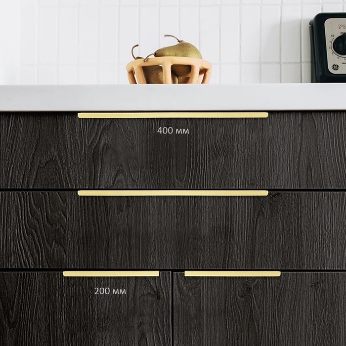 Ручка CAPPIO RT001AU, L=200,м/о 160, цвет сатиновое золото Ручка CAPPIO RT001AU, L=200,м/о 160, цвет сатиновое золото