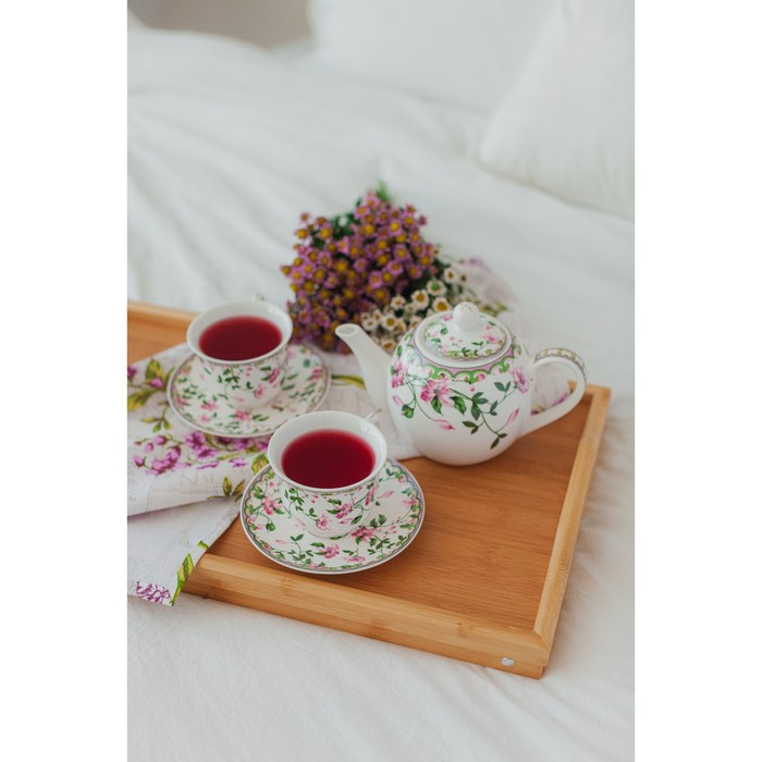 Чайник фарфоровый заварочный Доляна «Бланко», 800 мл, цвет белый Чайник фарфоровый заварочный Доляна «Бланко», 800 мл, цвет белый