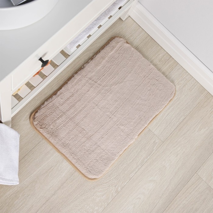 Коврик для дома SAVANNA «Элайза», 40×60 см, цвет бежевый