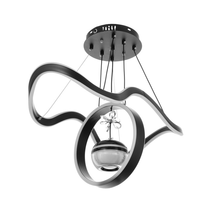 Светильник с ПДУ Светильник с ПДУ "Вива" LED 180Вт 3000-6000К черный 63х29х15-115 см