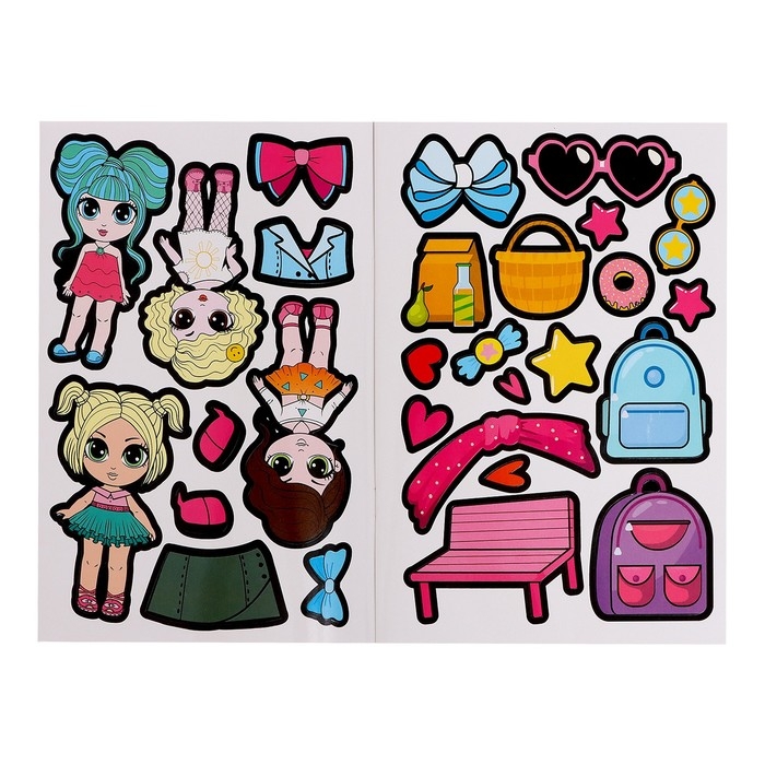 Альбом наклеек «Super куколки», 115 стикеров Альбом наклеек «Super куколки», 115 стикеров