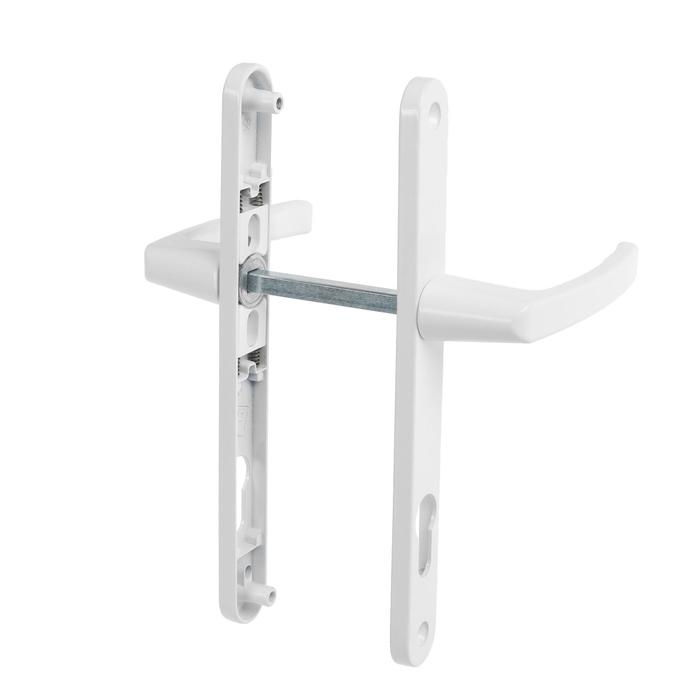 Гарнитур нажимной с пружиной 85/25, стандартный RAL9016, белый Гарнитур нажимной с пружиной 85/25, стандартный RAL9016, белый