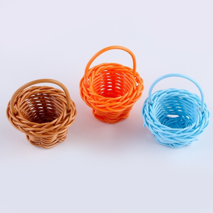 Кукольная миниатюра «Корзинка», цвета МИКС Кукольная миниатюра «Корзинка», цвета МИКС