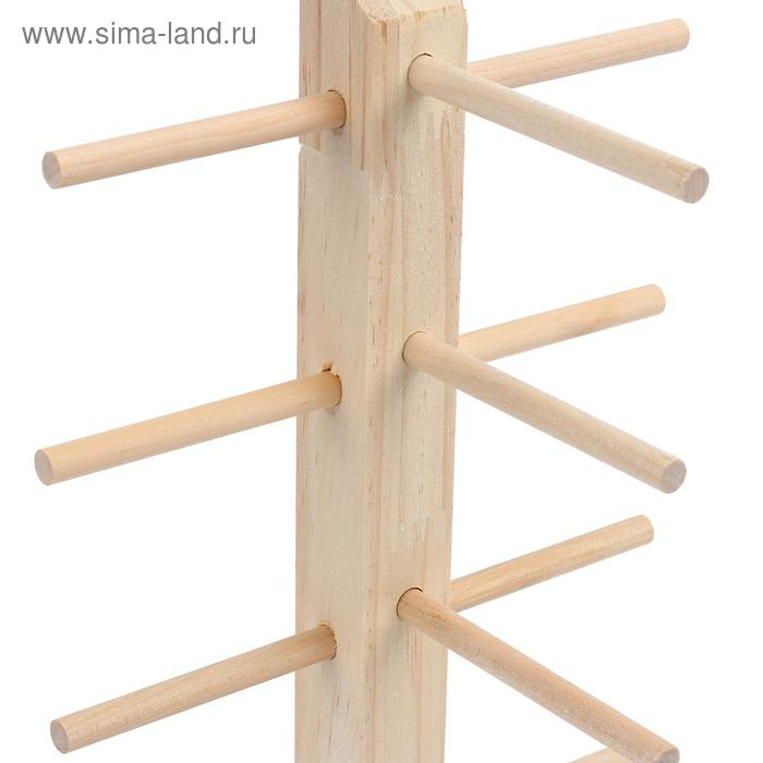 Подставка под очки, 5 мест, h=36 см, дерево, цвет бежевый Подставка под очки, 5 мест, h=36 см, дерево, цвет бежевый