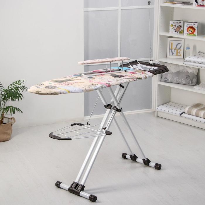 Доска гладильная Nika «Валенсия 1. Fashion», 123,5×46 см, регулируемая высота до 100 см Доска гладильная Nika «Валенсия 1. Fashion», 123,5×46 см, регулируемая высота до 100 см