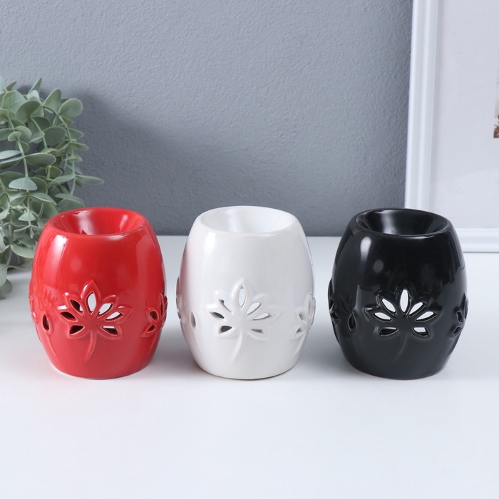 Аромалампа керамика  Аромалампа керамика "Лотосы" МИКС 8,5х8,5х9,5 см