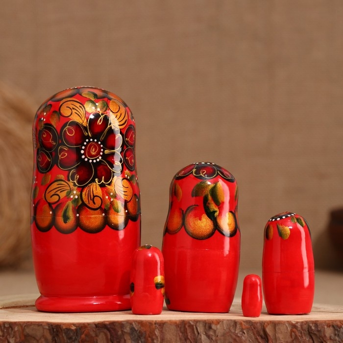 Матрёшка 5-ти кукольная  Матрёшка 5-ти кукольная "Аля" бутоны , 14-15см, ручная роспись.