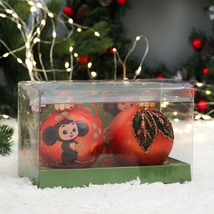 Набор Набор "Чебурашка" 1, из 2 шаров 80 мм, в подарочной упаковке