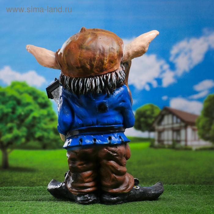 Садовый фонарь  Садовый фонарь "Троль с фонарем" 45х32х58см