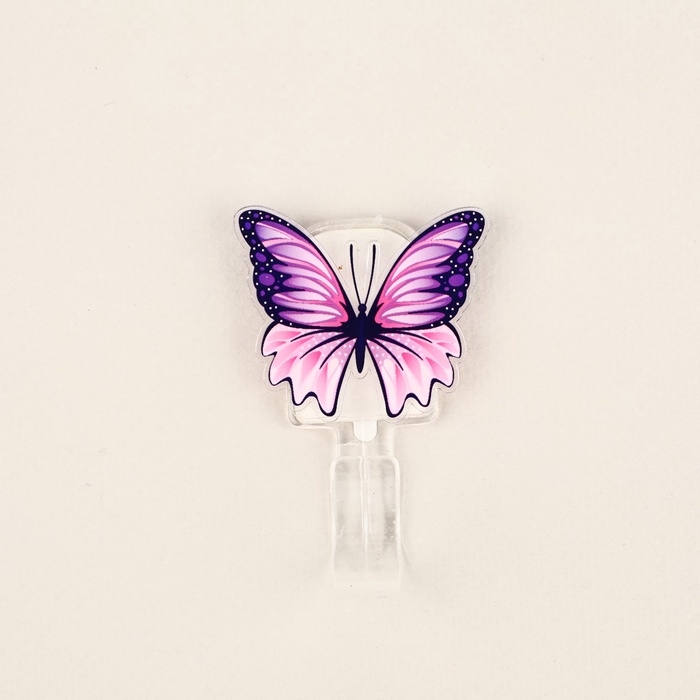 Крючок настенный самоклеящийся «Бабочка», 2,5 х 6,5 см Крючок настенный самоклеящийся «Бабочка», 2,5 х 6,5 см