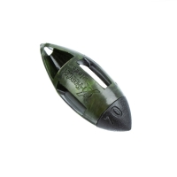 Груз-кормушка пластиковая X-FEEDER PL CAMO BULLET WINDOW S, цвет камо, 70 г, 25 мл