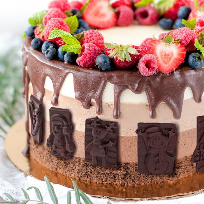 Форма для конфет и шоколада новогодняя Доляна «Рождество», силикон, 30×17 см, 16 ячеек, цвет красный Форма для конфет и шоколада новогодняя Доляна «Рождество», силикон, 30×17 см, 16 ячеек, цвет красный