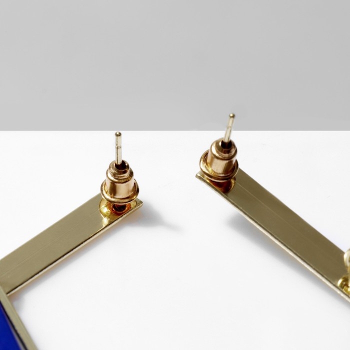 Серьги ассорти «Иллюзия», цвет синий в золоте Серьги ассорти «Иллюзия», цвет синий в золоте