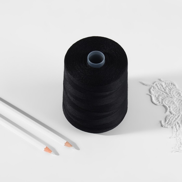 Нитки 150ЛЛ, 2500 м, цвет чёрный №115 Нитки 150ЛЛ, 2500 м, цвет чёрный №115