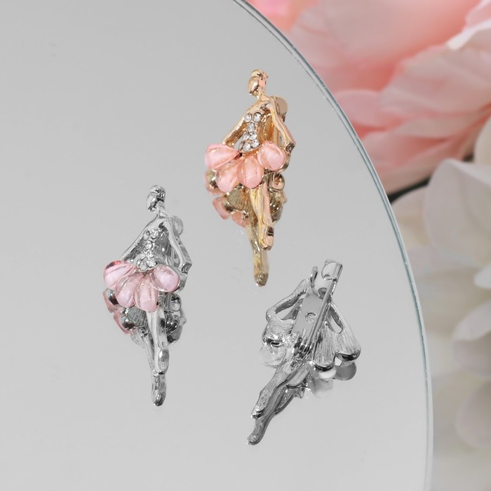 Брошь «Балерина в танце» мини, цвет МИКС (неделимая фасовка 12 шт., цена за шт.) Брошь «Балерина в танце» мини, цвет МИКС (неделимая фасовка 12 шт., цена за шт.)