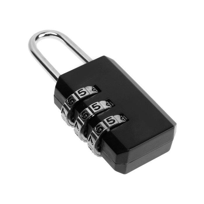 Замок навесной кодовый ТУНДРА ZK003, черный Замок навесной кодовый ТУНДРА ZK003, черный