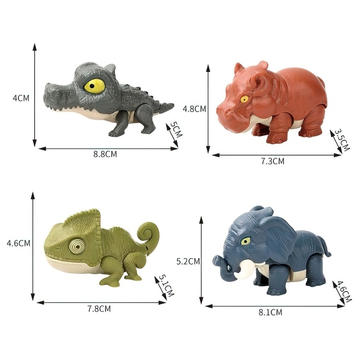 Игровой набор «Wild. Зубастики», подвижные детали, 4 фигурки Игровой набор «Wild. Зубастики», подвижные детали, 4 фигурки