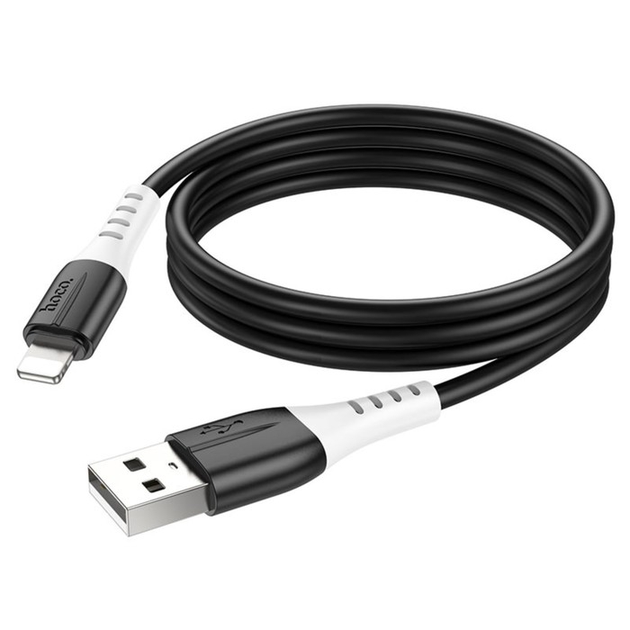 Кабель Hoco X82, Lightning - USB, 2.4 А, 1 м, оплётка силикон, чёрный Кабель Hoco X82, Lightning - USB, 2.4 А, 1 м, оплётка силикон, чёрный