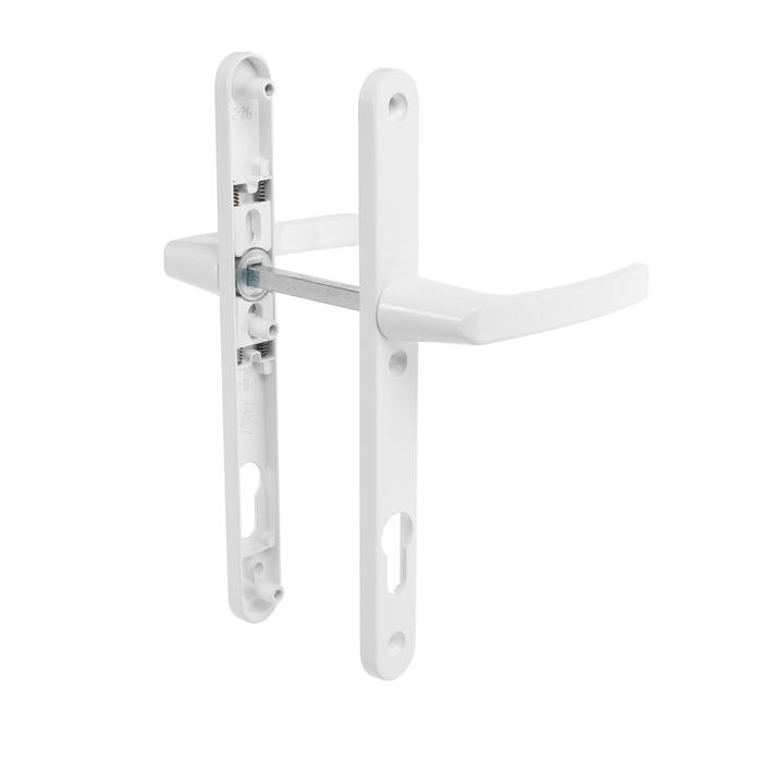 Гарнитур нажимной с пружиной 92/25 белый RAL9016/25 СТАНДАРТНЫЙ Гарнитур нажимной с пружиной 92/25 белый RAL9016/25 СТАНДАРТНЫЙ